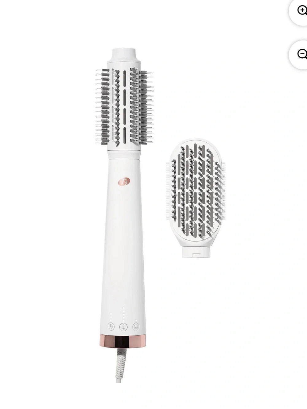 T3 AireBrush Duo Interchangeable Hot Air Blow Dry Brush